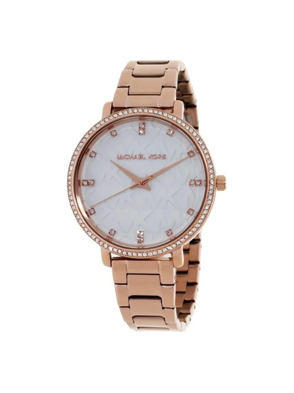 NWT Michael Kors Pyper Quartz Crystal White Dial Ladies Watch